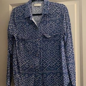 Abercrombie & Fitch- Blue Button Up